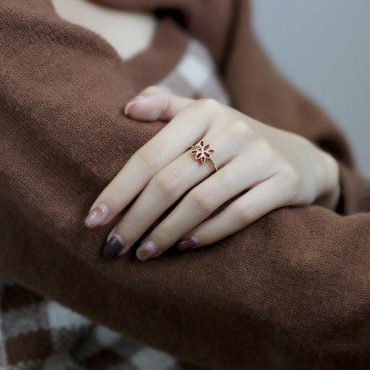 Vintage Red Pomegranate Ring Women's Sterling Silver - rings - Vintage Red Pomegranate Ring Women's Sterling Silver - Red pomegranate ring / 10th - by Hunny Life