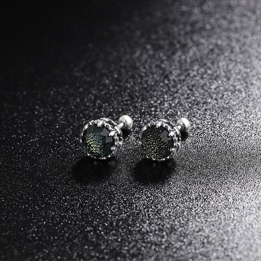 Vintage Screw Ear Stud Screw Double Head Earring - Earrings - Vintage Screw Ear Stud Screw Double Head Earring - Silver - by Hunny Life