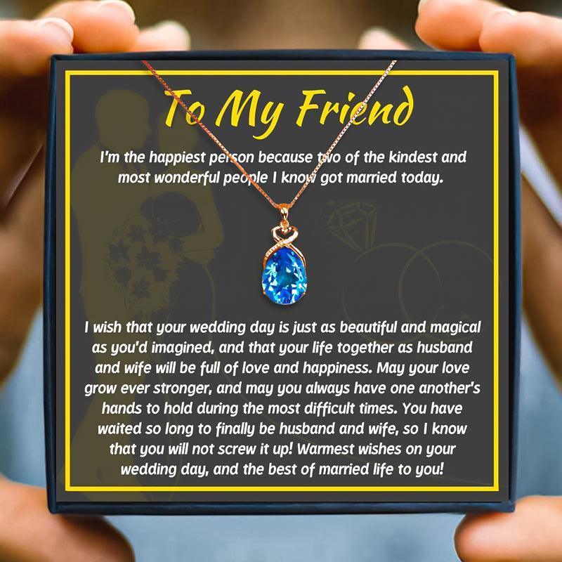 Wedding Gift For Your BFF's Big Day - Best Friend Wedding Gift - Wedding Gift For Your BFF's Big Day - Red Crystal - by Hunny Life