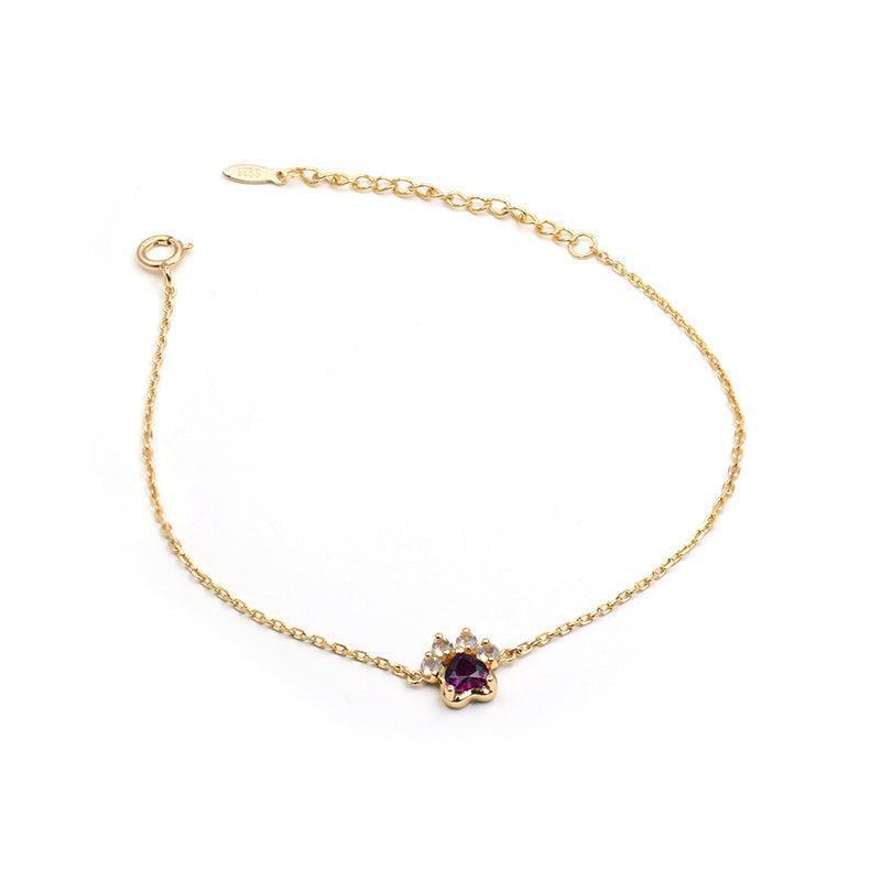 Women's New Cat Claw Shaped Bracelet - Bracelets - Women's New Cat Claw Shaped Bracelet - Purple pomegranate bracelet - by Hunny Life