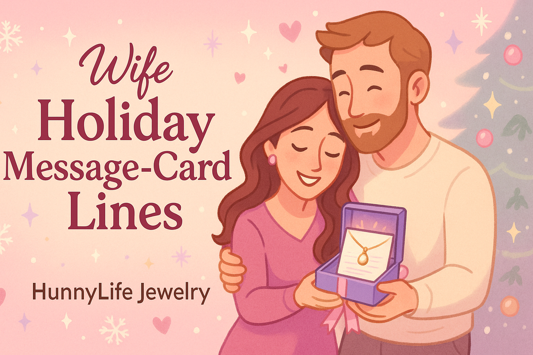 Wife Holiday Message & Card Lines: Romantic Yet Sincere - Thoughtful Gift Ideas from Hunny Life