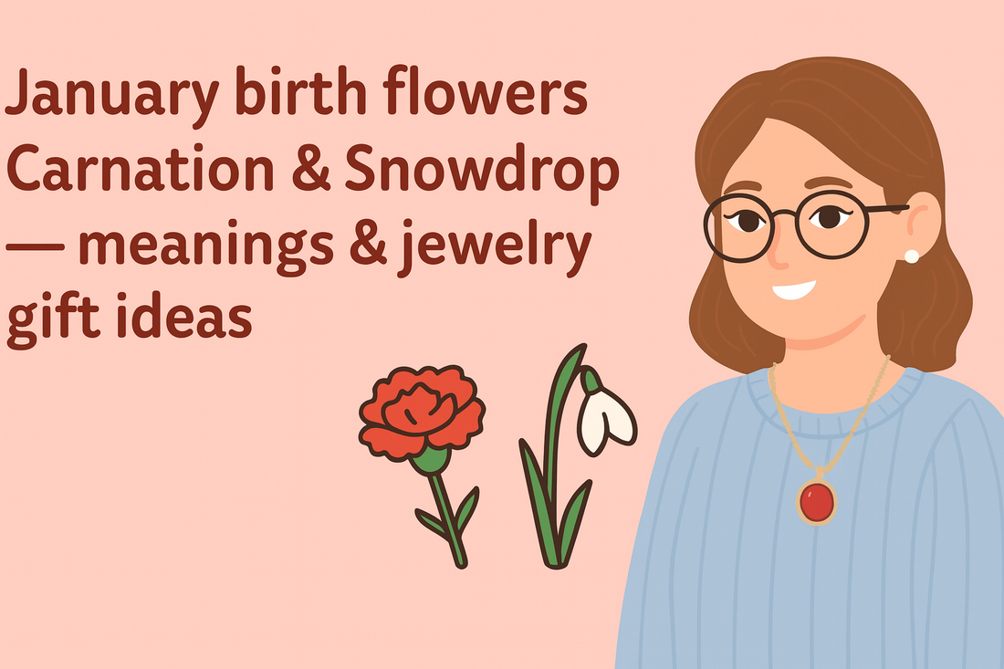 January's Embrace: Unveiling the Meanings of Carnation & Snowdrop Birth Flowers and Gift Ideas