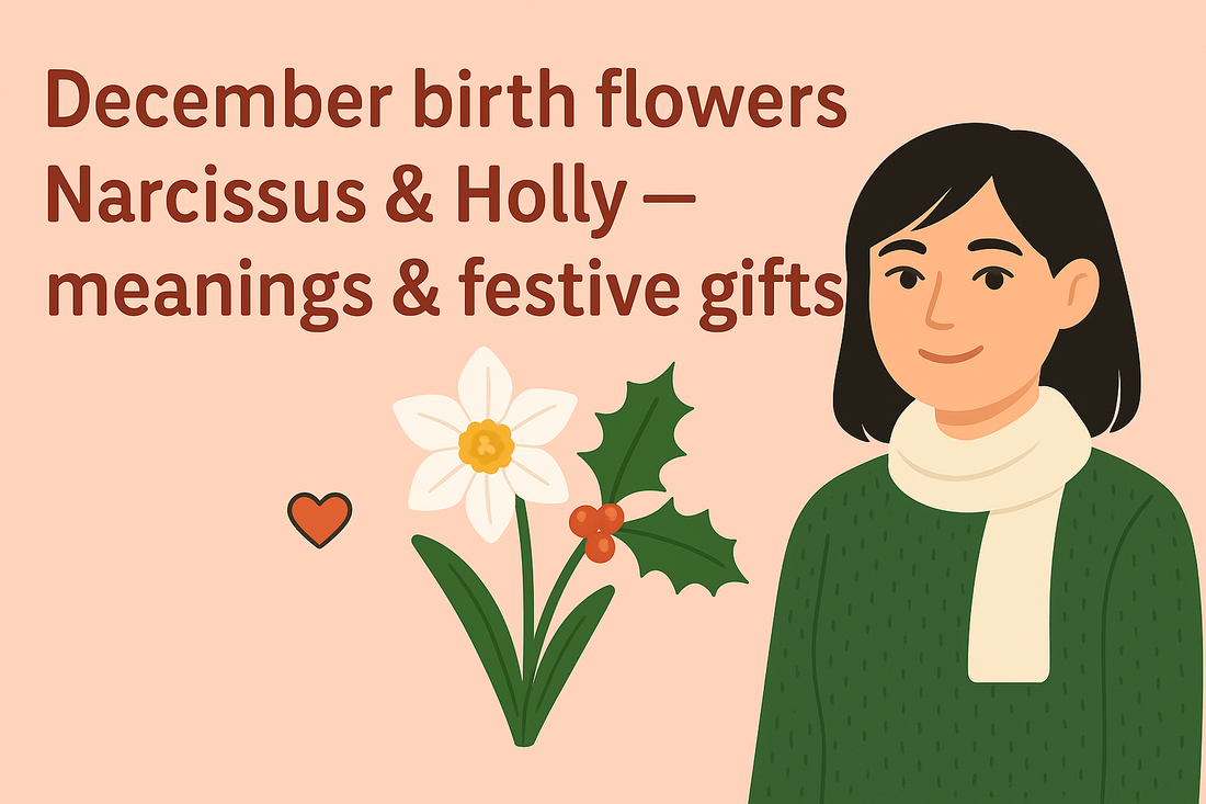 December's Blooming Beauty: Narcissus & Holly — Meanings and Festive Gift Ideas