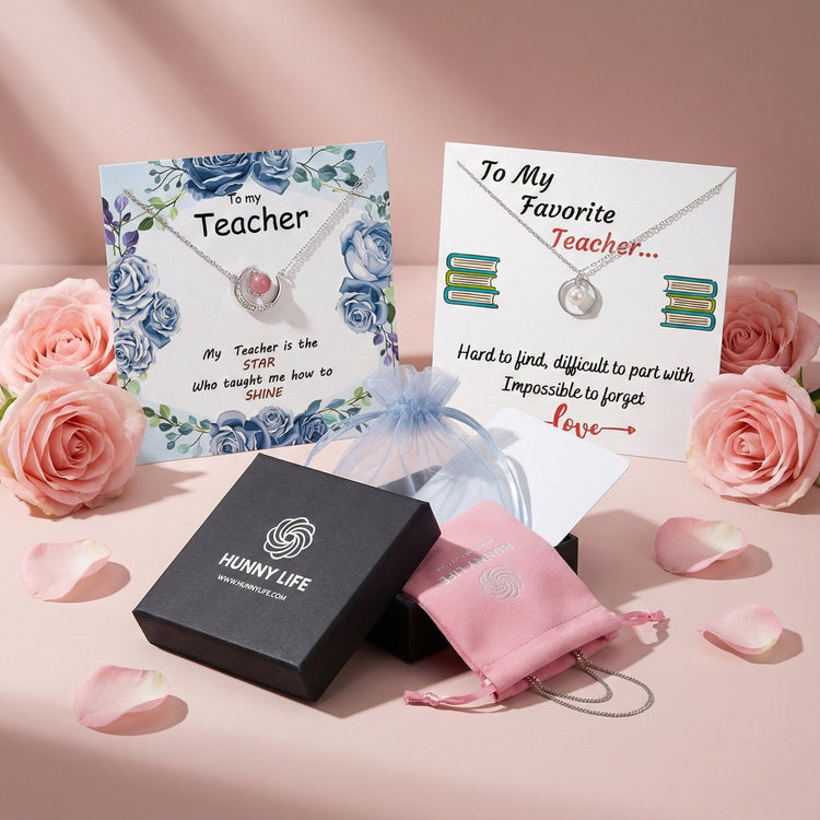 Best Necklace Gift Set For Teacher - by Hunny Life