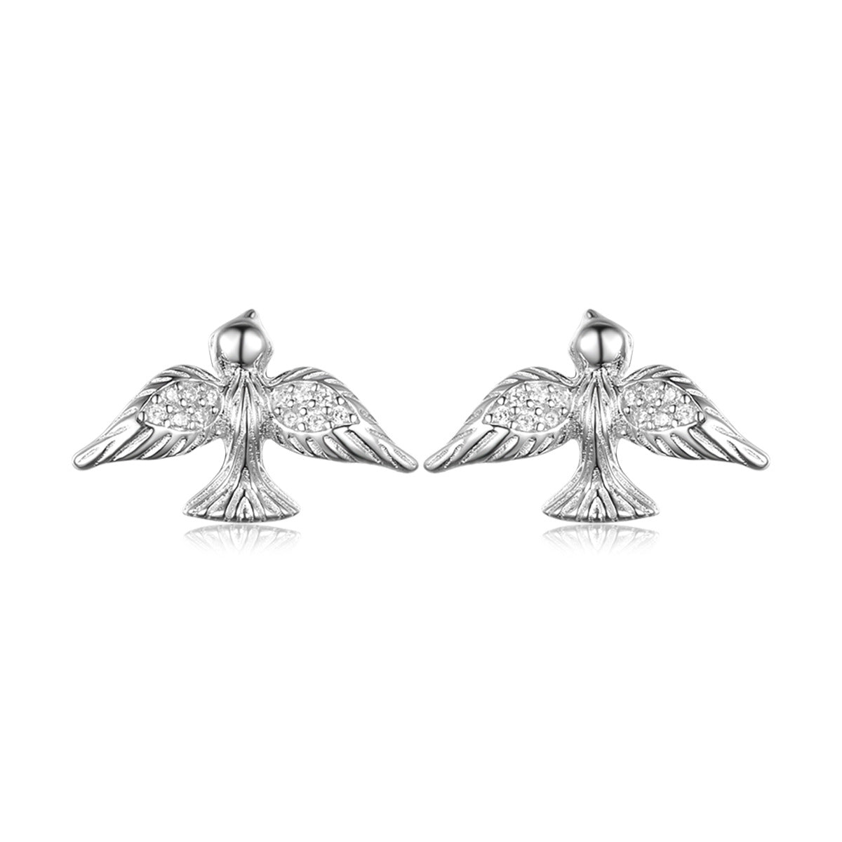 925 Sterling Silver Peace Dove Jewelry Set