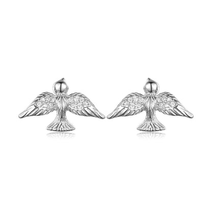 925 Sterling Silver Peace Dove Jewelry Set