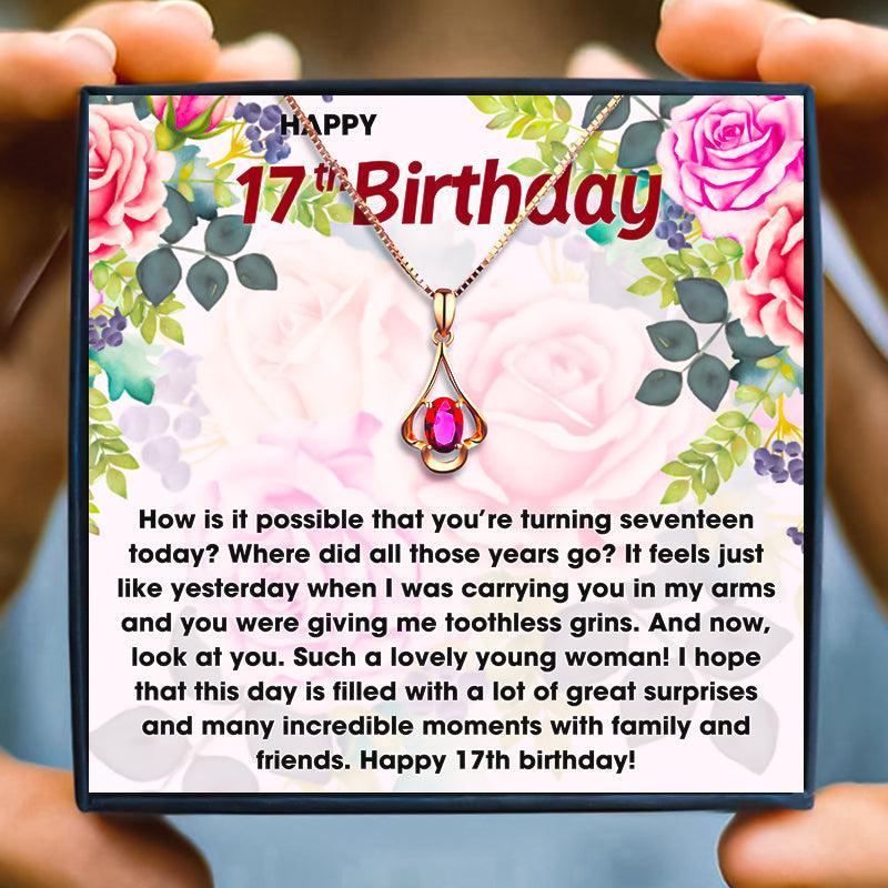 17th Birthday Gift Necklace For Sweet Birthday Girl for Christmas 2023 | 17th Birthday Gift Necklace For Sweet Birthday Girl - undefined | 17th, 17th Birthday Gift Necklace | From Hunny Life | hunnylife.com