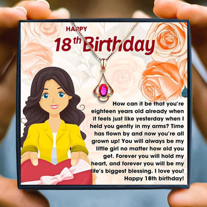 18th Birthday Gift Necklace For Sweet Birthday Girl for Christmas 2023 | 18th Birthday Gift Necklace For Sweet Birthday Girl - undefined | 18th, 18th Birthday Gift Necklace | From Hunny Life | hunnylife.com