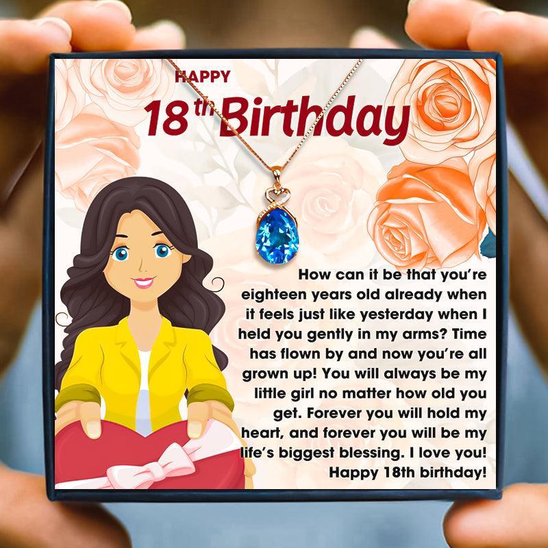 18th Birthday Gift Necklace For Sweet Birthday Girl in 2023 | 18th Birthday Gift Necklace For Sweet Birthday Girl - undefined | 18th, 18th Birthday Gift Necklace | From Hunny Life | hunnylife.com