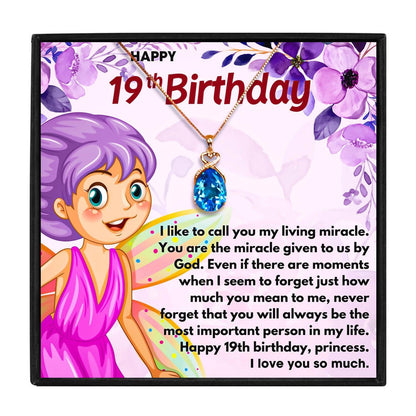 19th Birthday Gift Necklace For Teen Birthday Girl in 2023 | 19th Birthday Gift Necklace For Teen Birthday Girl - undefined | 19th, 19th Birthday Gift Necklace | From Hunny Life | hunnylife.com