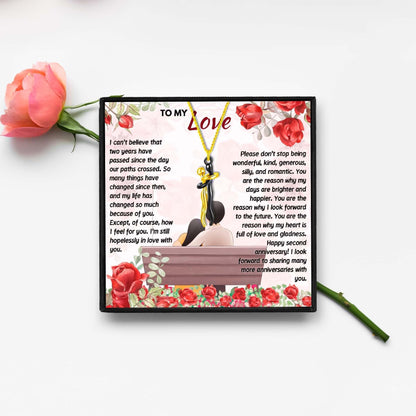 2 Year Anniversary Gifts For Girlfriend for Christmas 2023 | 2 Year Anniversary Gifts For Girlfriend - undefined | 2 year anniversary gift, 2 year wedding anniversary gift, gift for 2nd anniversary, Hug Necklace | From Hunny Life | hunnylife.com