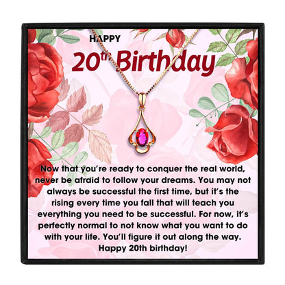 20th Birthday Gift Necklace Set For Her in 2023 | 20th Birthday Gift Necklace Set For Her - undefined | 20th, 20th Birthday Gift Necklace | From Hunny Life | hunnylife.com