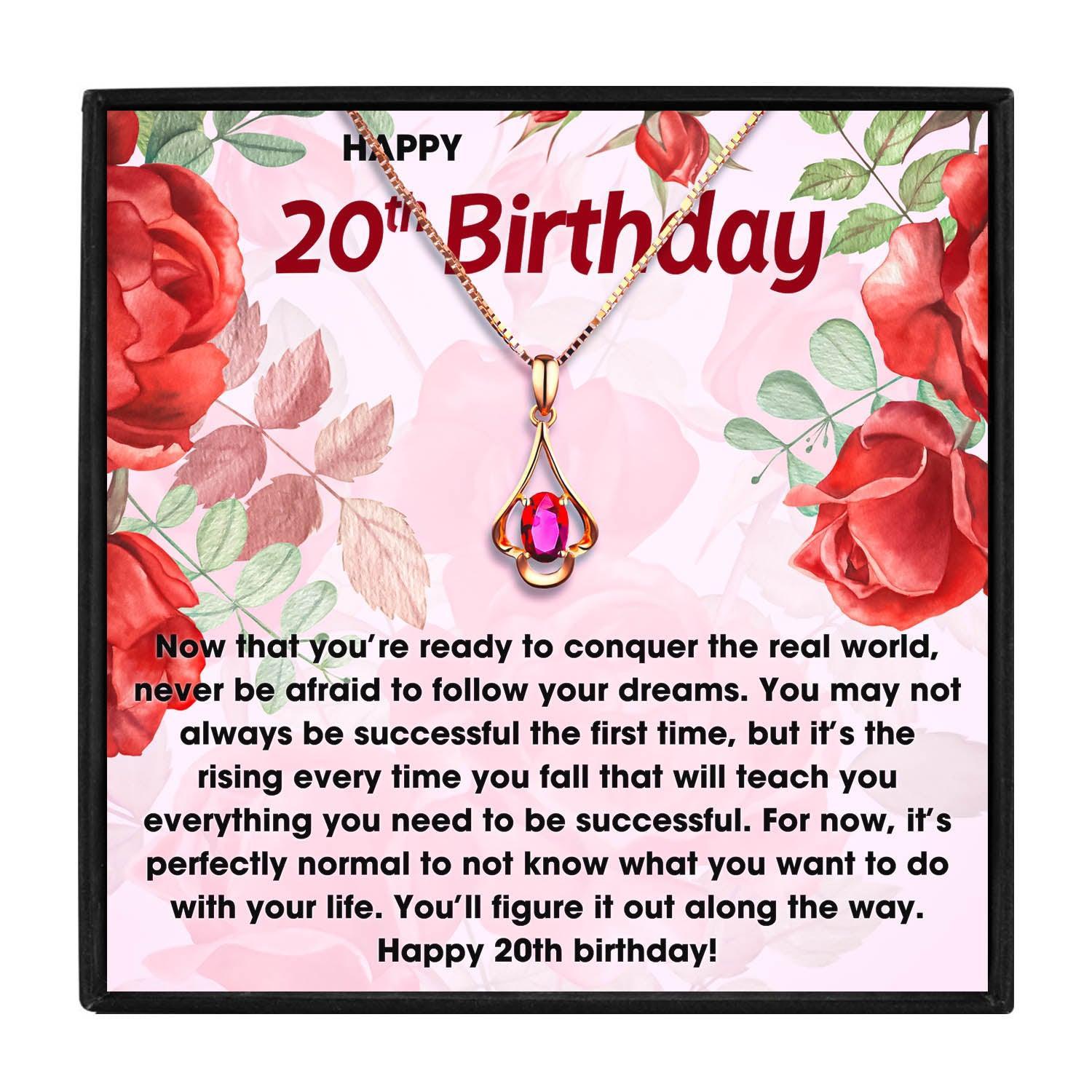 20th Birthday Gift Necklace Set For Her for Christmas 2023 | 20th Birthday Gift Necklace Set For Her - undefined | 20th, 20th Birthday Gift Necklace | From Hunny Life | hunnylife.com