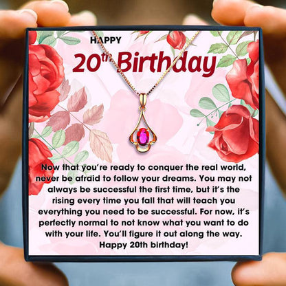 20th Birthday Gift Necklace Set For Her for Christmas 2023 | 20th Birthday Gift Necklace Set For Her - undefined | 20th, 20th Birthday Gift Necklace | From Hunny Life | hunnylife.com