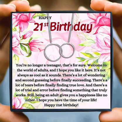 21st Birthday Gifts Necklace Set For Women for Christmas 2023 | 21st Birthday Gifts Necklace Set For Women - undefined | 21st, 21st Birthday Gift Necklace, Meaningful Birthday Gift Necklace | From Hunny Life | hunnylife.com
