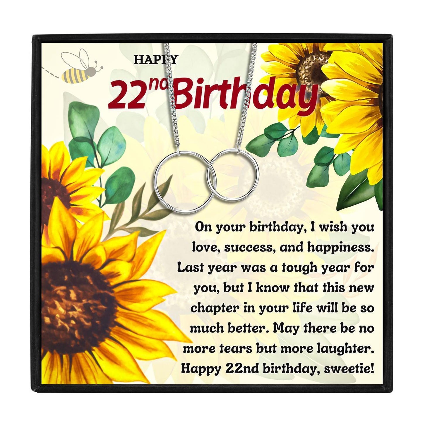 22nd Birthday Gift Necklace Set For Women in 2023 | 22nd Birthday Gift Necklace Set For Women - undefined | 22nd, 22nd Birthday Heartfelt Gift Necklace, Meaningful Birthday Gift Necklace | From Hunny Life | hunnylife.com
