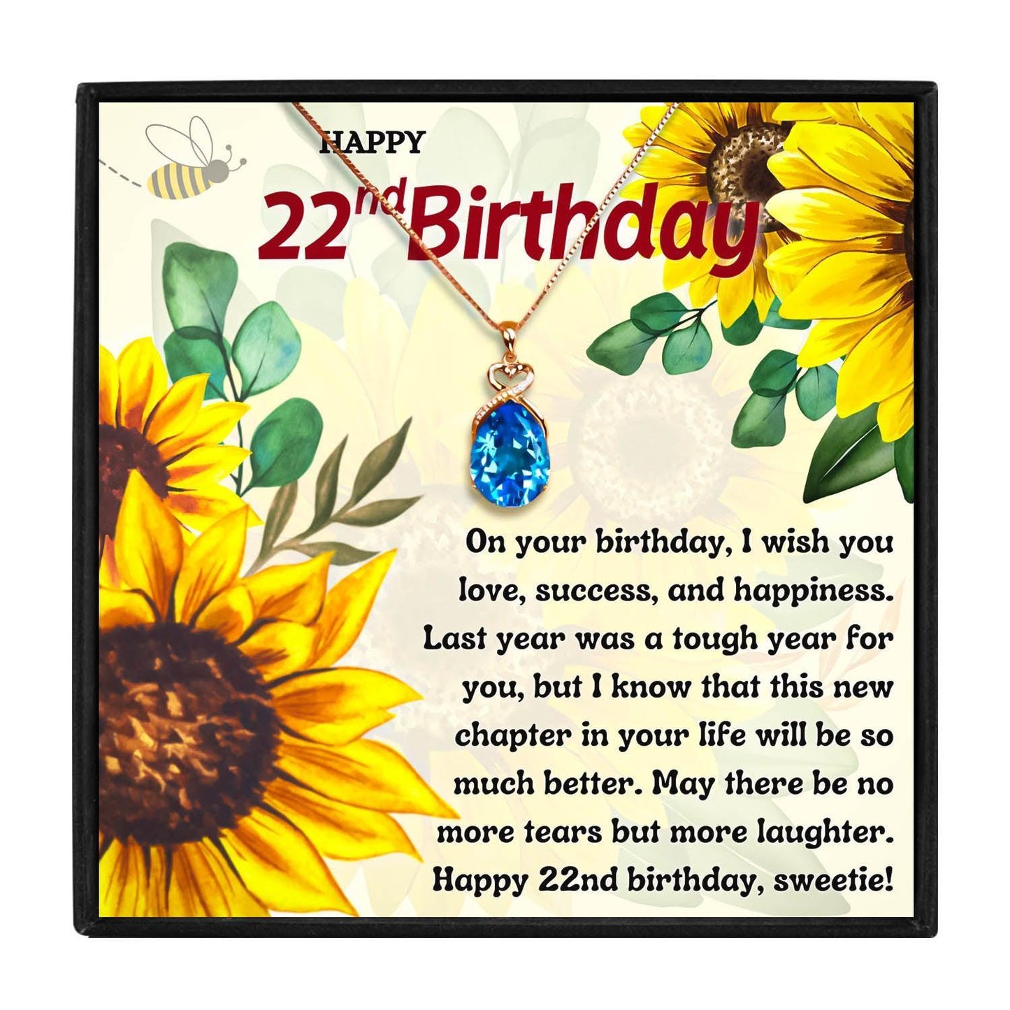 22nd Birthday Heartfelt Gift Necklace Set For Her for Christmas 2023 | 22nd Birthday Heartfelt Gift Necklace Set For Her - undefined | 22nd, 22nd Birthday Heartfelt Gift Necklace | From Hunny Life | hunnylife.com