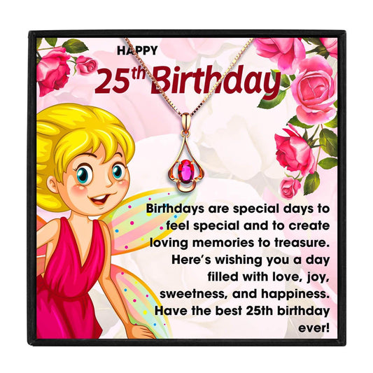 25th Birthday Gift Necklace Set for Her for Christmas 2023 | 25th Birthday Gift Necklace Set for Her - undefined | 25th, 25th Birthday Gift Necklace | From Hunny Life | hunnylife.com