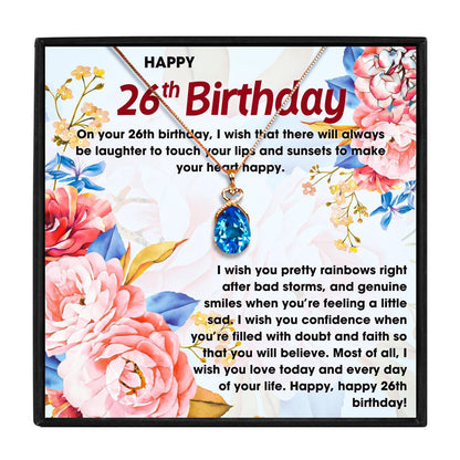 26th Birthday Gift Necklace Set for Her in 2023 | 26th Birthday Gift Necklace Set for Her - undefined | 26th, 26th Birthday Gift Necklace | From Hunny Life | hunnylife.com