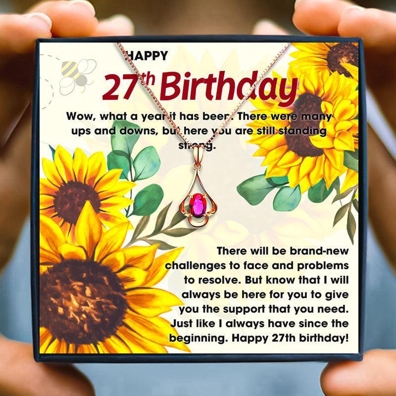 27th Birthday Gift Necklace Set for Her in 2023 | 27th Birthday Gift Necklace Set for Her - undefined | 27th, 27th Birthday Gift Necklace | From Hunny Life | hunnylife.com
