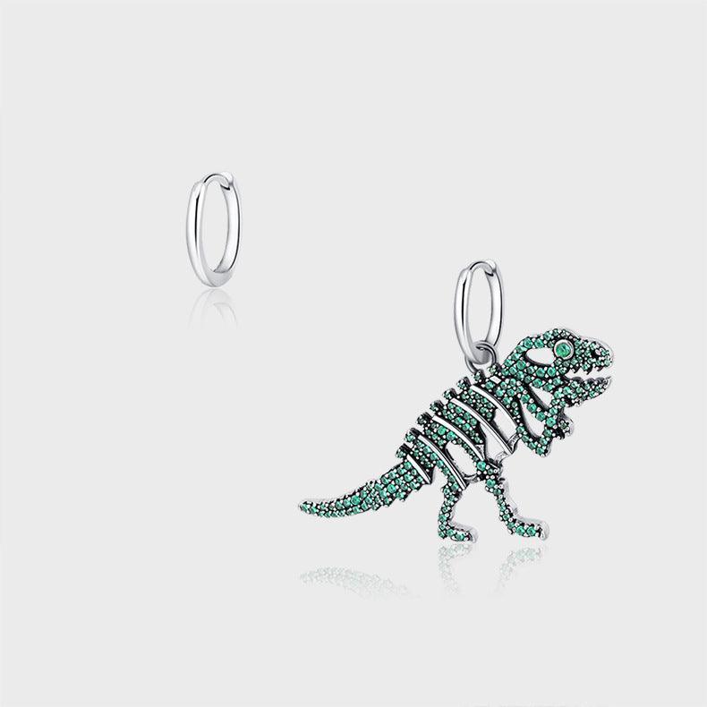 925 Funny Ancient Green Diamond Dinosaur Earrings for Christmas 2023 | 925 Funny Ancient Green Diamond Dinosaur Earrings - undefined | 925 Funny Ancient Earrings, 925 Sterling Silver Vintage Earrings, cute earring, Green Diamond Dinosaur Earrings, S925 Sterling Silver Earrings | From Hunny Life | hunnylife.com