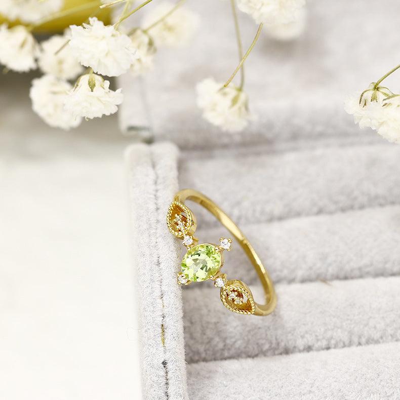 925 Sterling Silver Gold-plated Jewelry for Christmas 2023 | 925 Sterling Silver Gold-plated Jewelry - undefined | cute ring, rings, S925 Silver Vintage Cute Ring, Simple Cute Minimalist Fresh Flower Rings | From Hunny Life | hunnylife.com