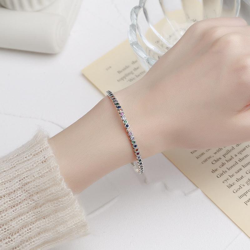 925 Sterling Silver Vintage Rainbow Versatile Bracelet for Christmas 2023 | 925 Sterling Silver Vintage Rainbow Versatile Bracelet - undefined | 925 Sterling Silver Vintage, Rainbow Versatile Bracelet, Vintage Bracelet | From Hunny Life | hunnylife.com