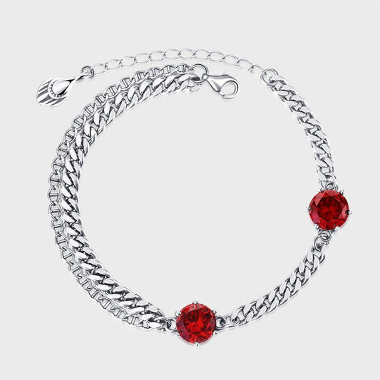 925 Sterling Silver Zircon Chain Double Layer Bracelet Female for Christmas 2023 | 925 Sterling Silver Zircon Chain Double Layer Bracelet Female - undefined | 925 Sterling Silver Bracelet Female, Double Layer Bracelet Female, S925 Sterling Silver Bracelet | From Hunny Life | hunnylife.com