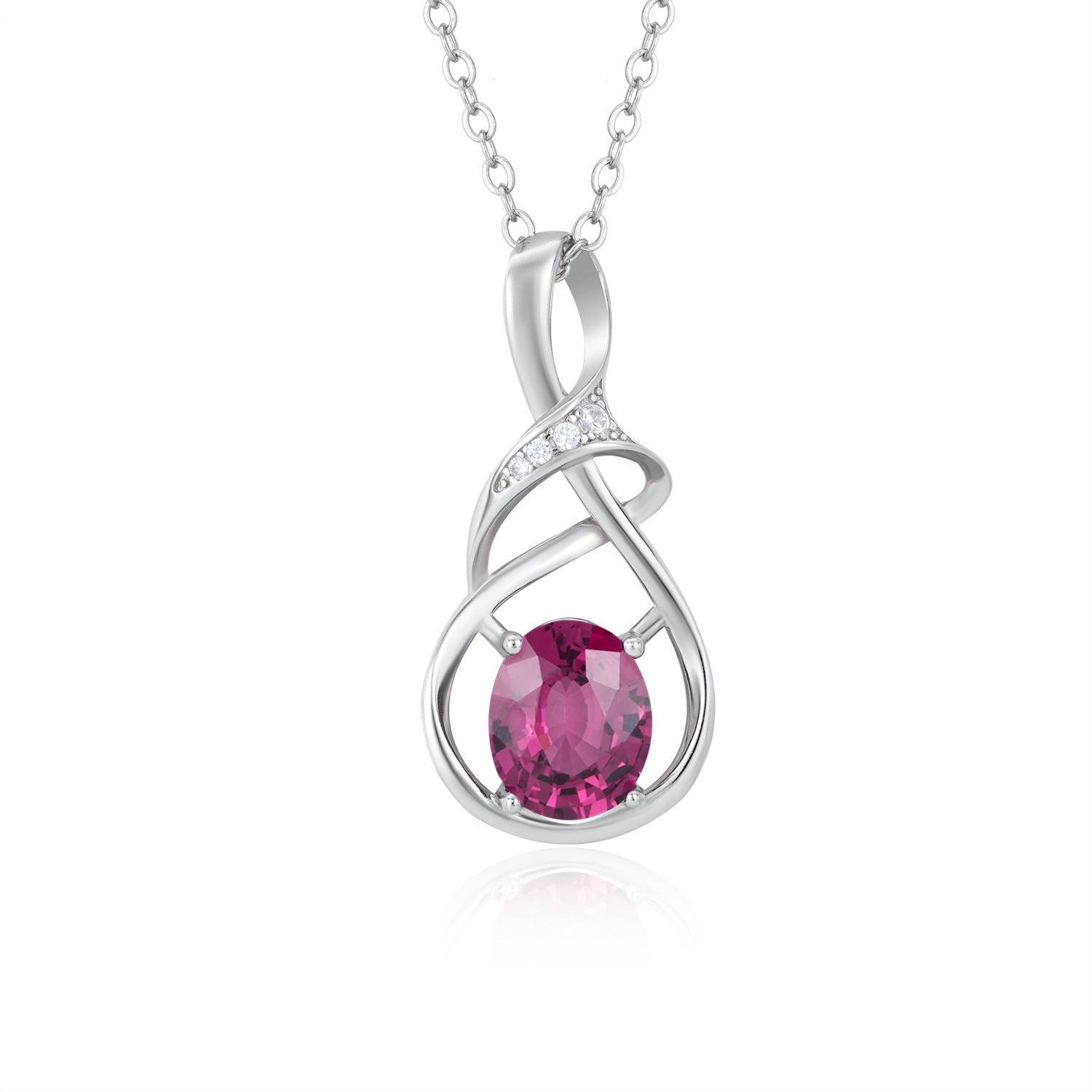 Amethyst S925 Silver Inlaid Pendant Necklace in 2023 | Amethyst S925 Silver Inlaid Pendant Necklace - undefined | Amethyst Inlaid Pendant, luxury necklace, Rose Gold Necklaces, S925 Silver Inlaid Pendant Necklace | From Hunny Life | hunnylife.com