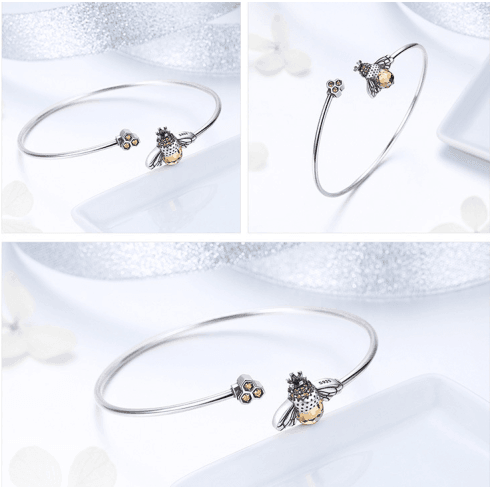 Bee Sterling silver s925 silver bracelet in 2023 | Bee Sterling silver s925 silver bracelet - undefined | Bee Sterling silver s925 silver bracelet, Bracelet, Bracelets, Bracelets gift ideas, Charm Bracelet, Charm Bracelet for women | From Hunny Life | hunnylife.com