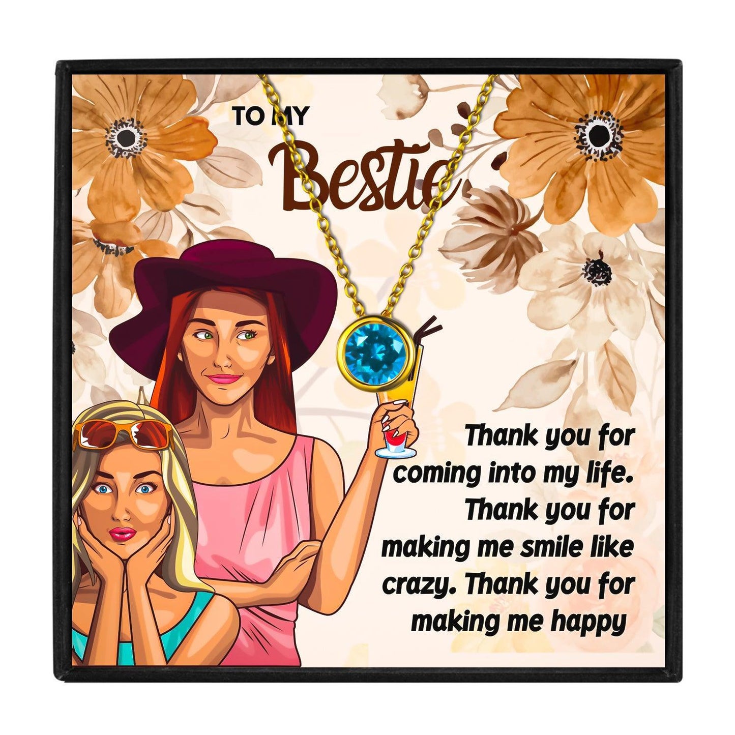 Best Friend Necklace with Birthstone in 2023 | Best Friend Necklace with Birthstone - undefined | Best Friend Birthstone Jewelry, bestie necklaces, Birthstone Bff, cute friendship necklaces, Friendship Necklace, friendship necklaces for 2, matching best friend necklaces | From Hunny Life | hunnylife.com