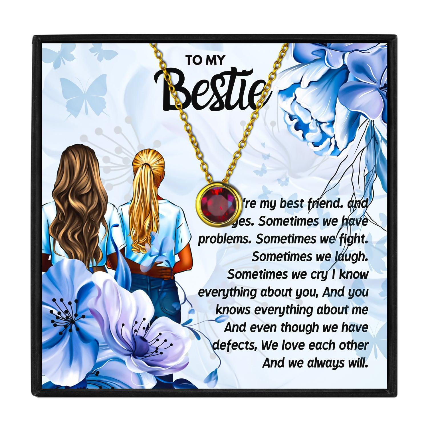 Birth Month Necklace For Best Friend in 2023 | Birth Month Necklace For Best Friend - undefined | Best Friend Birthstone Jewelry, bestie necklaces, Birthstone Bff, cute friendship necklaces, Friendship Necklace, friendship necklaces for 2, matching best friend necklaces | From Hunny Life | hunnylife.com