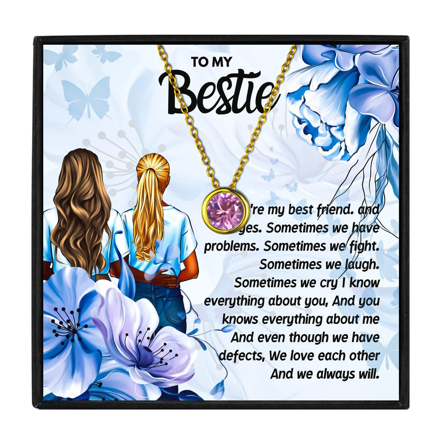 Birth Month Necklace For Best Friend for Christmas 2023 | Birth Month Necklace For Best Friend - undefined | Best Friend Birthstone Jewelry, bestie necklaces, Birthstone Bff, cute friendship necklaces, Friendship Necklace, friendship necklaces for 2, matching best friend necklaces | From Hunny Life | hunnylife.com