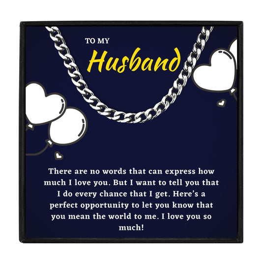 Birthday Surprise Gift Necklace For Husband for Christmas 2023 | Birthday Surprise Gift Necklace For Husband - undefined | husband gift ideas, My Husband Necklace, my man gift | From Hunny Life | hunnylife.com
