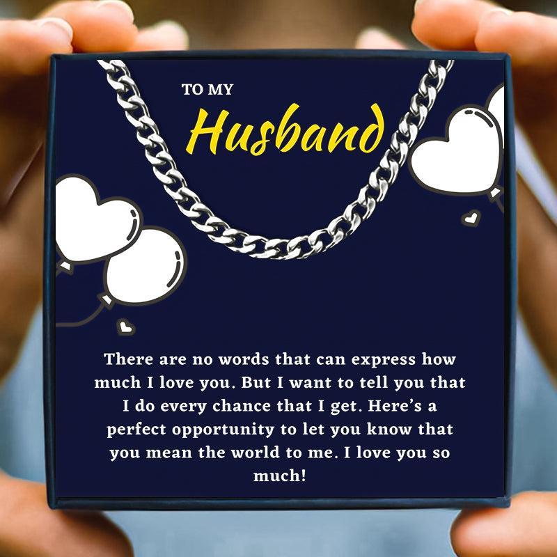 Birthday Surprise Gift Necklace For Husband in 2023 | Birthday Surprise Gift Necklace For Husband - undefined | husband gift ideas, My Husband Necklace, my man gift | From Hunny Life | hunnylife.com