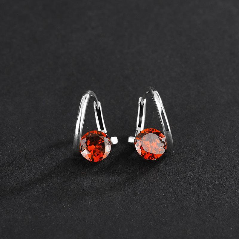Carat Lover Earrings Elegant And Simple Earrings in 2023 | Carat Lover Earrings Elegant And Simple Earrings - undefined | 925 Sterling Silver Vintage Earrings, Carat Lover Earrings Elegant And Simple Earrings, Creative Cute Earrings, cute earring, Red Gemstone Earrings | From Hunny Life | hunnylife.com