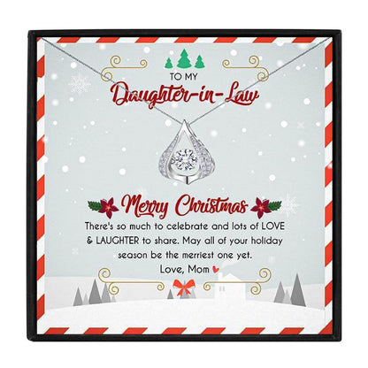 Christmas Drop Crystal Daughter Necklace in 2023 | Christmas Drop Crystal Daughter Necklace - undefined | Christmas Drop Crystal Daughter Necklace, daughter gift ideas, Daughter Necklace | From Hunny Life | hunnylife.com