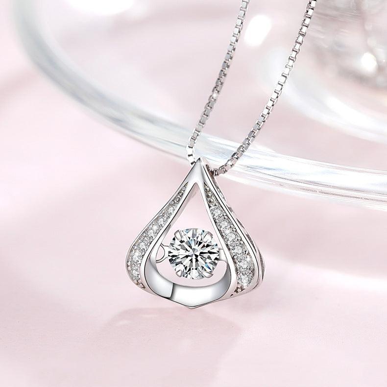 Christmas Drop Crystal Mom Necklace in 2023 | Christmas Drop Crystal Mom Necklace - undefined | Christmas Drop Crystal Mom Necklace, To My Mom Gift Necklace | From Hunny Life | hunnylife.com