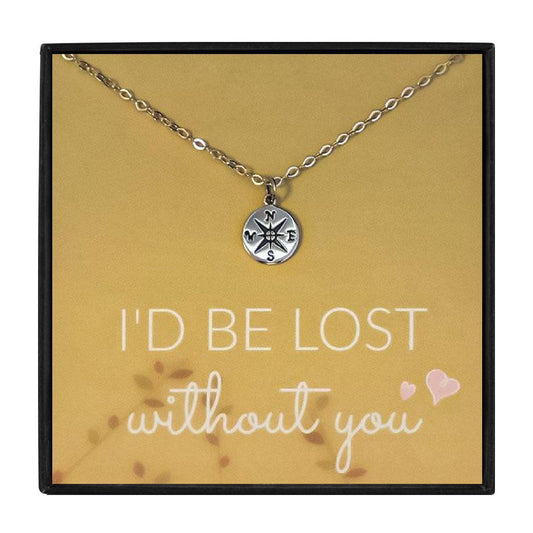 Compass Heart Necklace To My Wife for Christmas 2023 | Compass Heart Necklace To My Wife - undefined | Compass Heart Necklace, wife gift | From Hunny Life | hunnylife.com