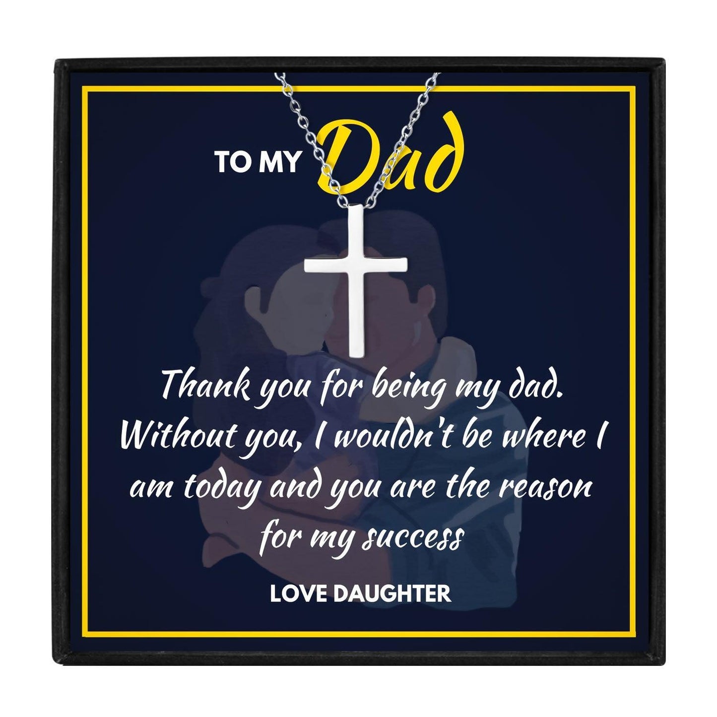 Cross Necklace Gift Necklace For Dad in 2023 | Cross Necklace Gift Necklace For Dad - undefined | dad birthday gift, dad cross necklace, dad necklaces, dad pendant, father's day necklace | From Hunny Life | hunnylife.com