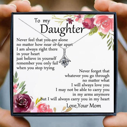 Crystal Chain Necklaces Gift for Daughter in 2023 | Crystal Chain Necklaces Gift for Daughter - undefined | daughter gift, gift for daughter, gift ideas, necklace for daughter, To my daughter necklace, To my daughter necklace from mom | From Hunny Life | hunnylife.com
