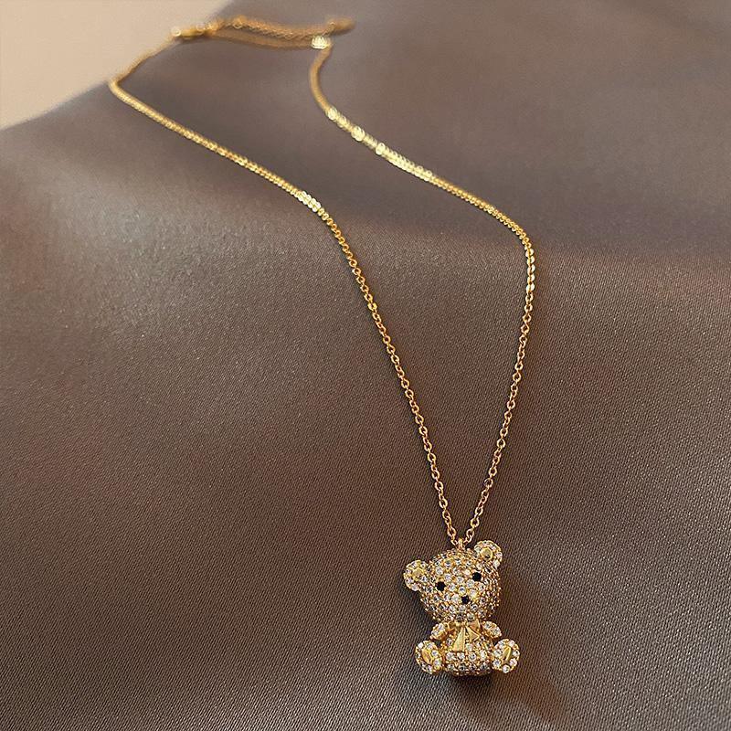 Cute Bear Necklace Female Clavicle Chain in 2023 | Cute Bear Necklace Female Clavicle Chain - undefined | Cute Bear Necklace, Cute Bear Necklace Female Clavicle Chain, other necklace | From Hunny Life | hunnylife.com