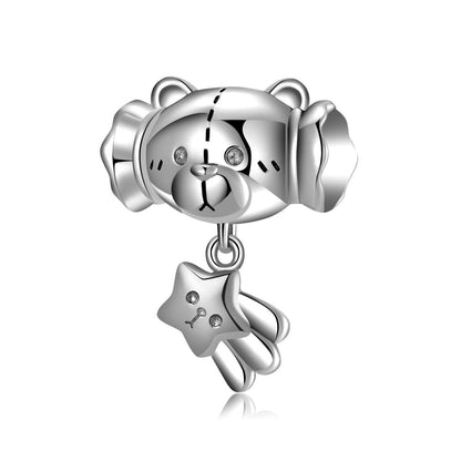 Cute Bear Plain Silver Charm Bracelet Beads in 2023 | Cute Bear Plain Silver Charm Bracelet Beads - undefined | Charm Bracelet Beads for Bracelets, Cute Bear Plain Silver Charm Bracelet Beads, Cute Charm, S925 Silver Charms & Pendants | From Hunny Life | hunnylife.com