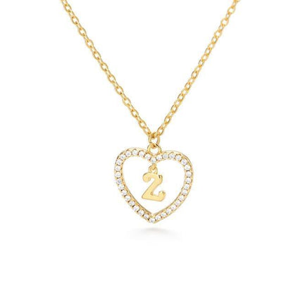 Cute Crystal Initial Necklace With Heart for Christmas 2023 | Cute Crystal Initial Necklace With Heart - undefined | Cute Crystal Initial Necklace With Heart, name necklaces, Necklaces, Necklaces & Pendant, Necklaces & Pendant For Daughter | From Hunny Life | hunnylife.com