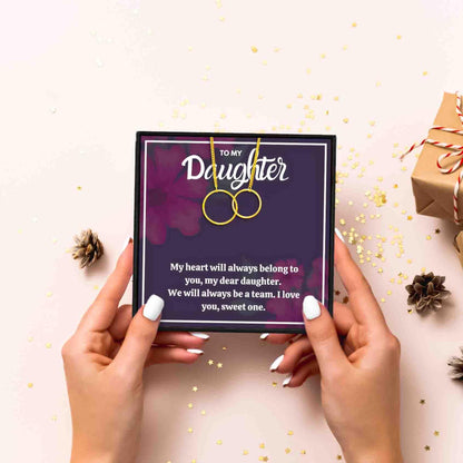 Daughter Double Circle Necklace Gift From Mother for Christmas 2023 | Daughter Double Circle Necklace Gift From Mother - undefined | double circle for daughter, Double Circle Gift Necklace, Double Circle Necklaces, Mother Daughter Interlocking Circle Necklace Gift Set | From Hunny Life | hunnylife.com