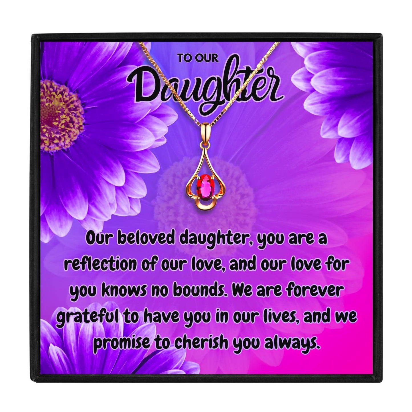 Daughter Necklace from Mom and Dad in 2023 | Daughter Necklace from Mom and Dad - undefined | For My Daughter necklace, Meaningful Daughter Necklaces, Mother Daughter Necklace, To my daughter necklace, To Our Daughter necklace | From Hunny Life | hunnylife.com