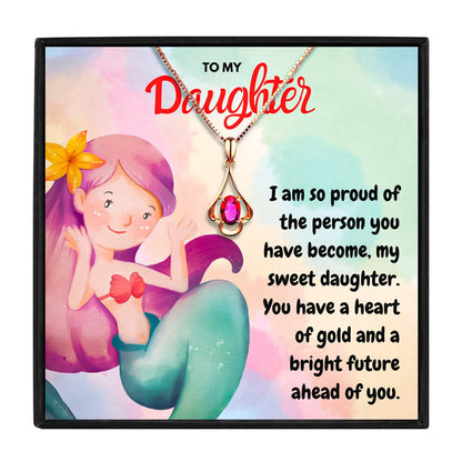 Daughter Necklace Message Card Gift From Mom & Dad in 2023 | Daughter Necklace Message Card Gift From Mom & Dad - undefined | For My Daughter necklace, Meaningful Daughter Necklaces, Mother Daughter Necklace, To my daughter necklace, To Our Daughter necklace | From Hunny Life | hunnylife.com