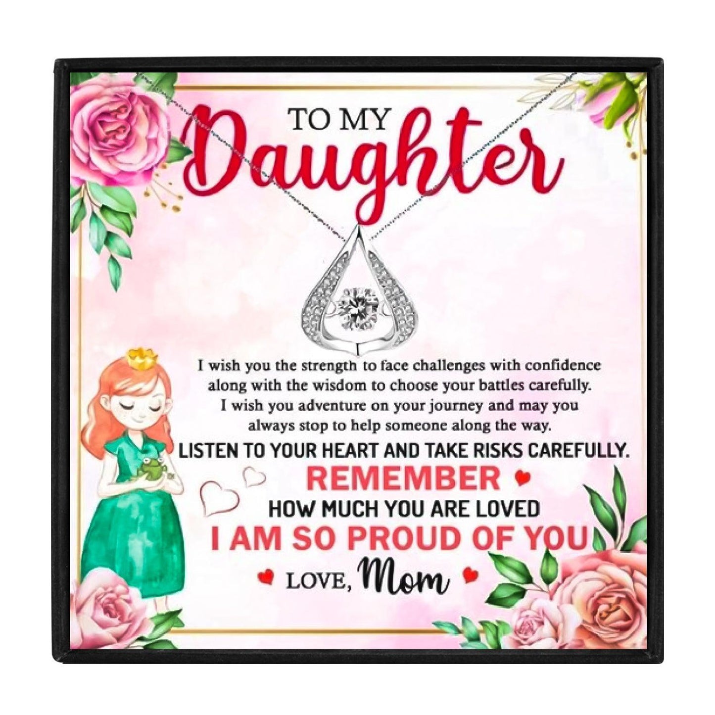 Dear Daughter Necklace Gift Set From Mom in 2023 | Dear Daughter Necklace Gift Set From Mom - undefined | daughter necklace, mother and daughter jewellery, mother daughter jewelry, mother daughter necklace | From Hunny Life | hunnylife.com