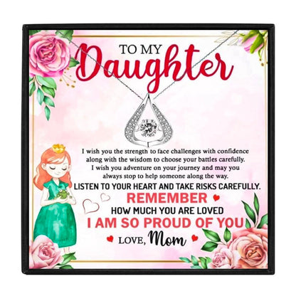 Dear Daughter Necklace Gift Set From Mom for Christmas 2023 | Dear Daughter Necklace Gift Set From Mom - undefined | daughter necklace, mother and daughter jewellery, mother daughter jewelry, mother daughter necklace | From Hunny Life | hunnylife.com