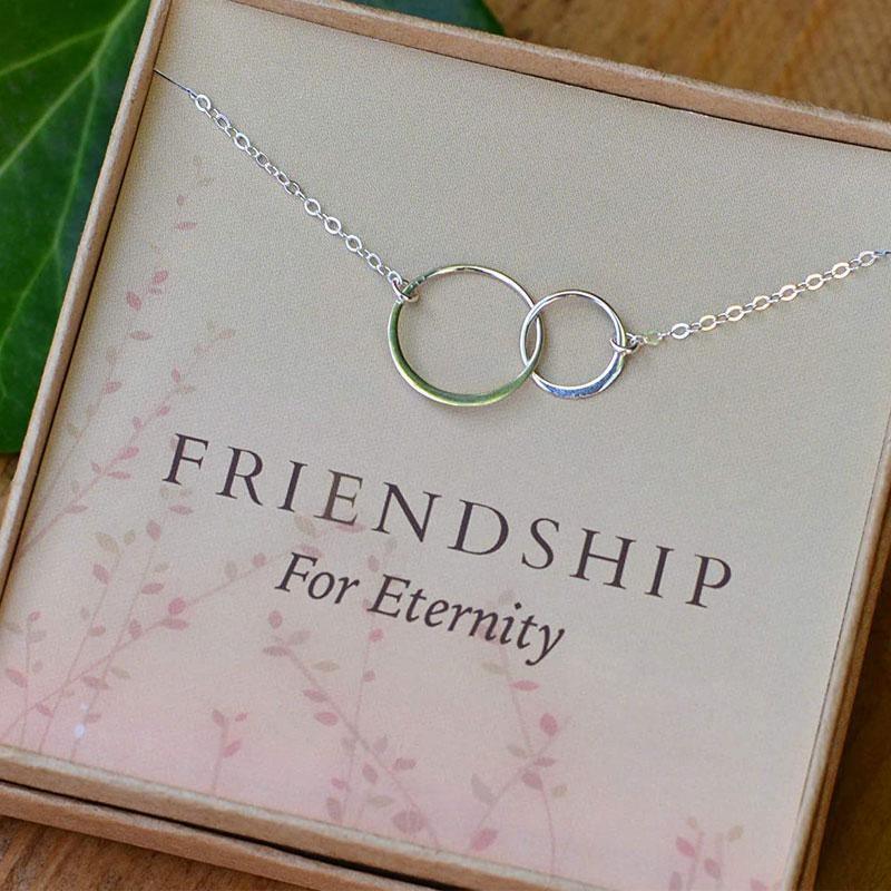Double Circle Best Friend Necklace Gift for Christmas 2023 | Double Circle Best Friend Necklace Gift - undefined | friend gift ideas, Friends Chain Necklace, gift, gift for friend, gift ideas, Necklaces | From Hunny Life | hunnylife.com